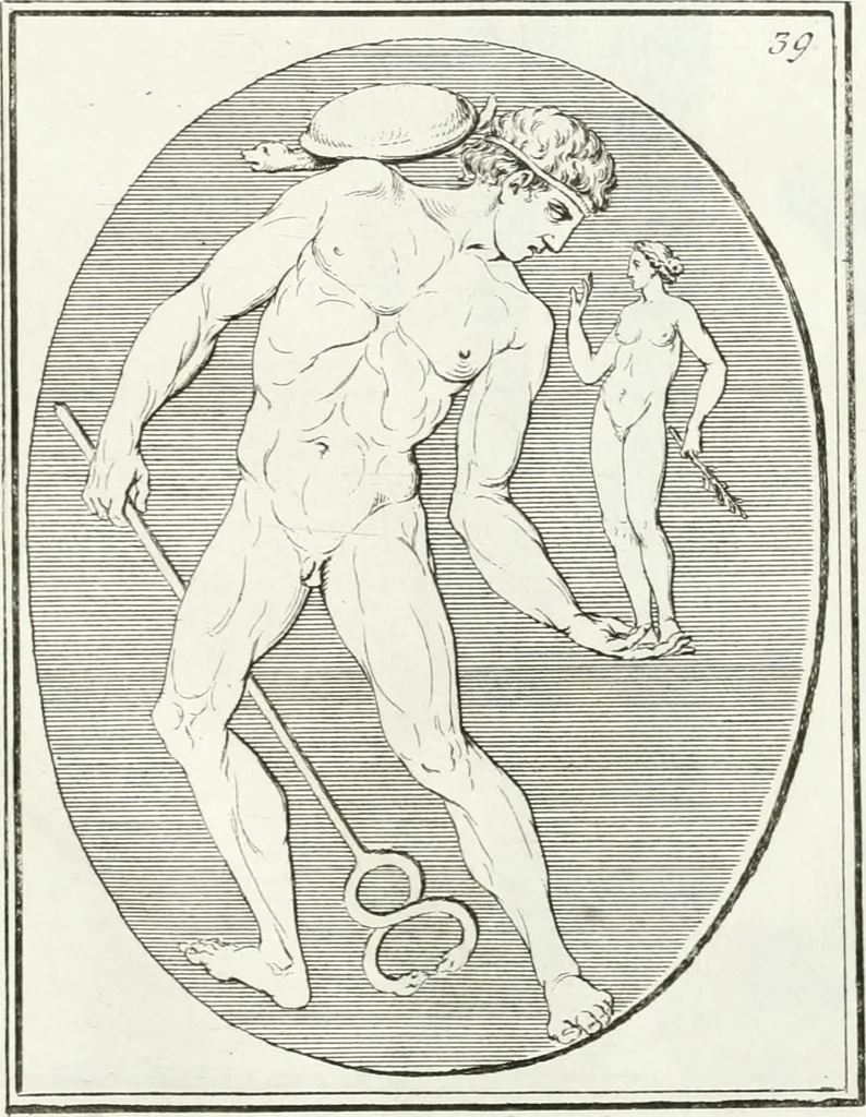 An illustration from Monumenti antichi inediti, 1767, leaf 164