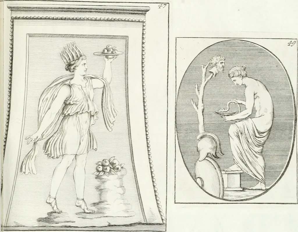 An illustration from Monumenti antichi inediti, 1767, leaf 172