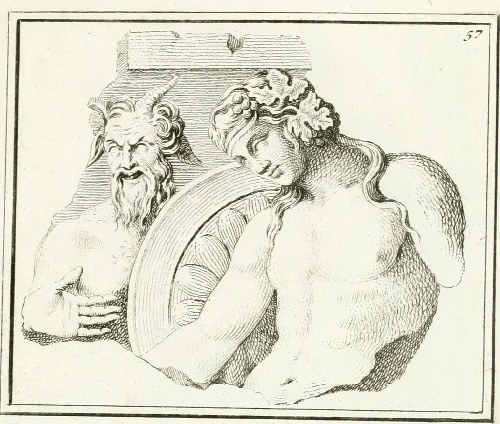 An illustration from Monumenti antichi inediti, 1767, leaf 182