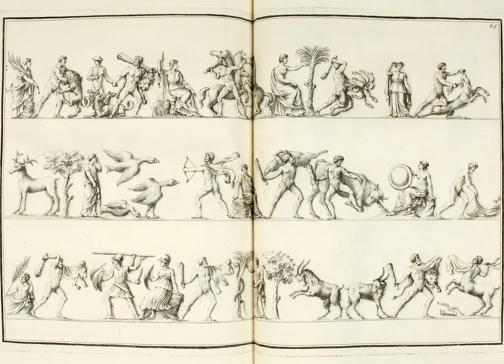 An illustration from Monumenti antichi inediti, 1767, leaf 191