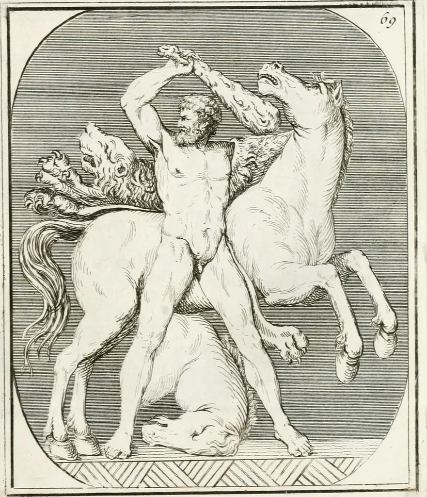 An illustration from Monumenti antichi inediti, 1767, leaf 192
