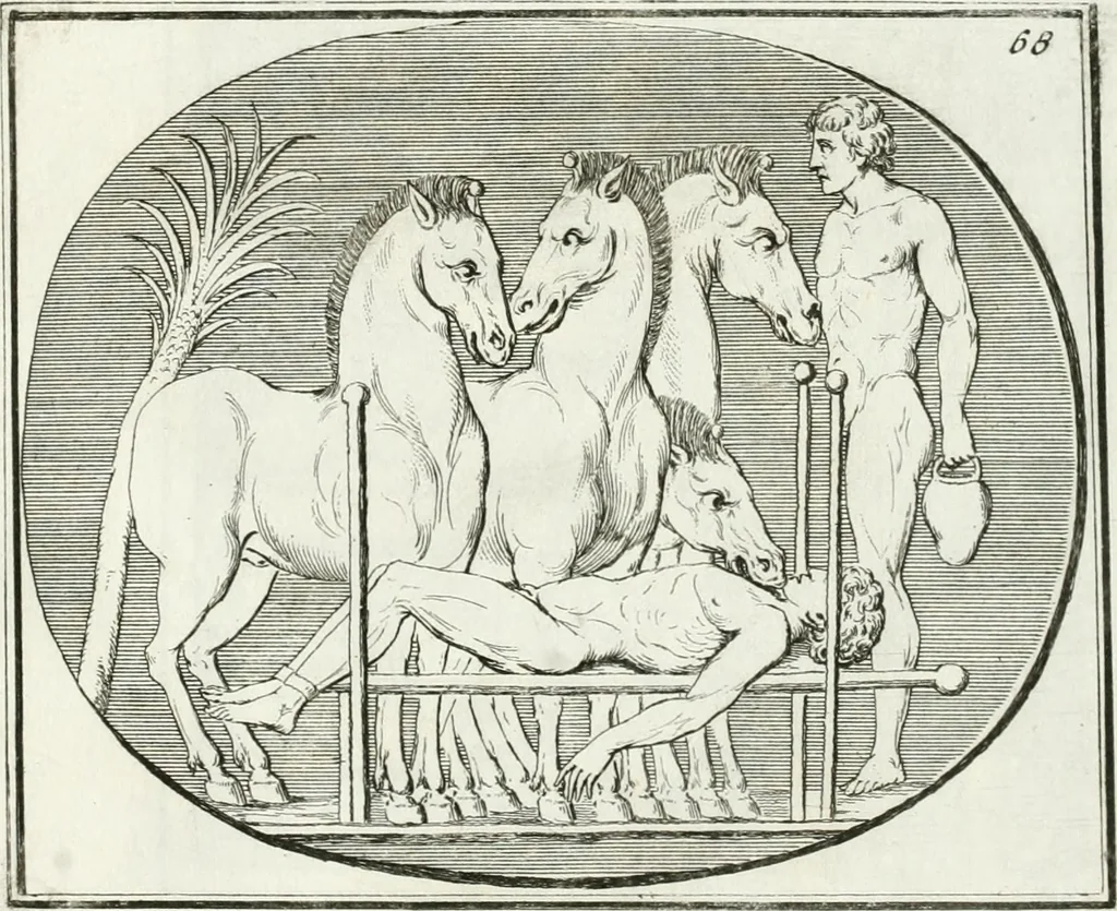 An illustration from Monumenti antichi inediti, 1767, leaf 194