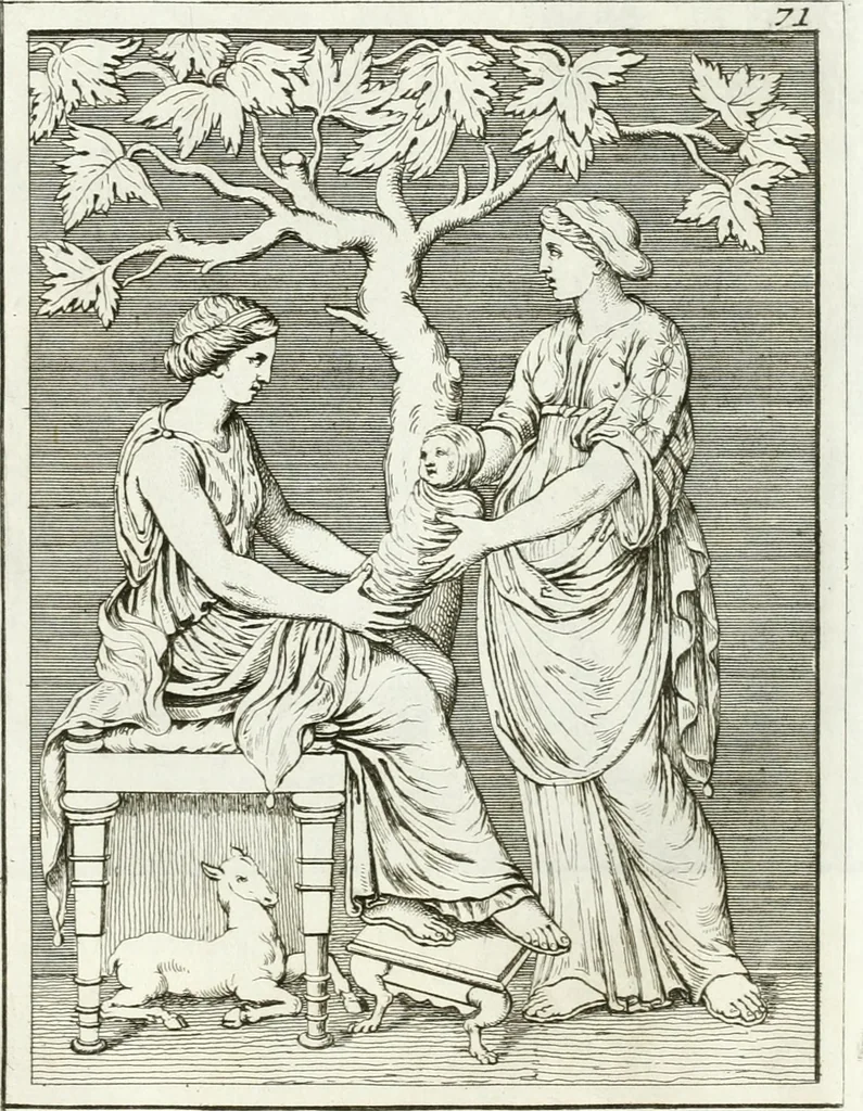 An illustration from Monumenti antichi inediti, 1767, leaf 196