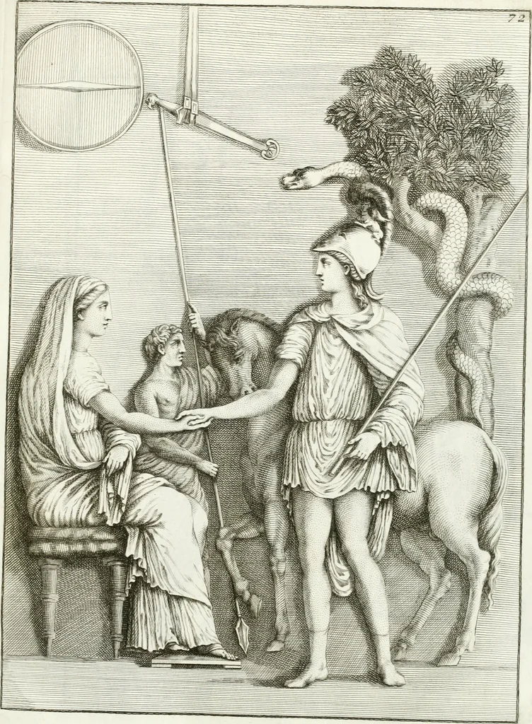 An illustration from Monumenti antichi inediti, 1767, leaf 198