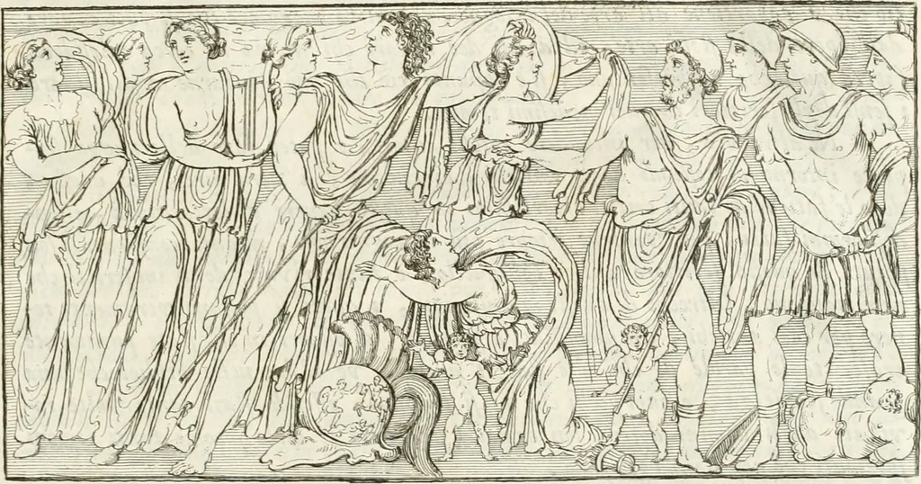 An illustration from Monumenti antichi inediti, 1767, leaf 20