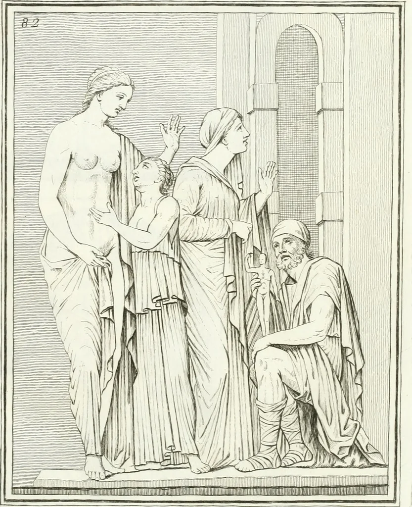 An illustration from Monumenti antichi inediti, 1767, leaf 208
