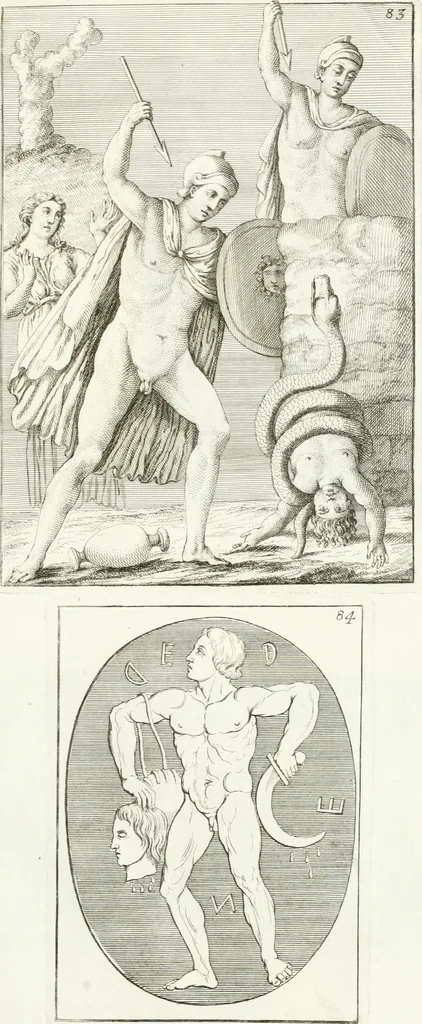 An illustration from Monumenti antichi inediti, 1767, leaf 210