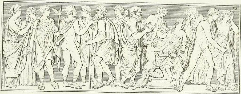 An illustration from Monumenti antichi inediti, 1767, leaf 212