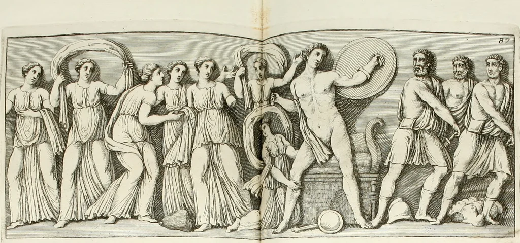 An illustration from Monumenti antichi inediti, 1767, leaf 215