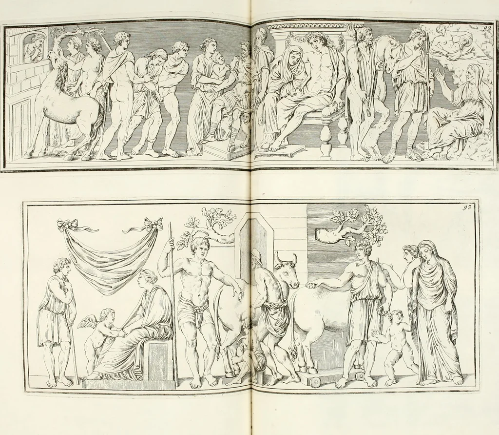 An illustration from Monumenti antichi inediti, 1767, leaf 219