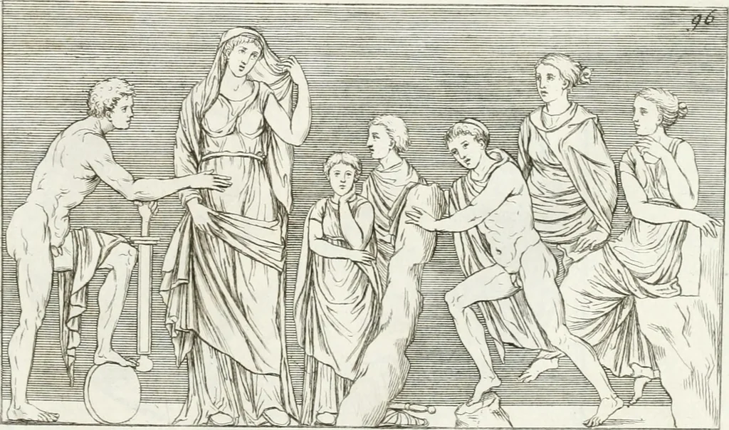An illustration from Monumenti antichi inediti, 1767, leaf 220