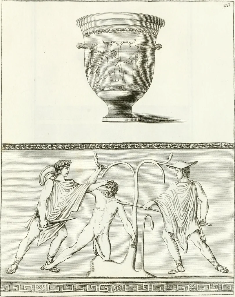 An illustration from Monumenti antichi inediti, 1767, leaf 224