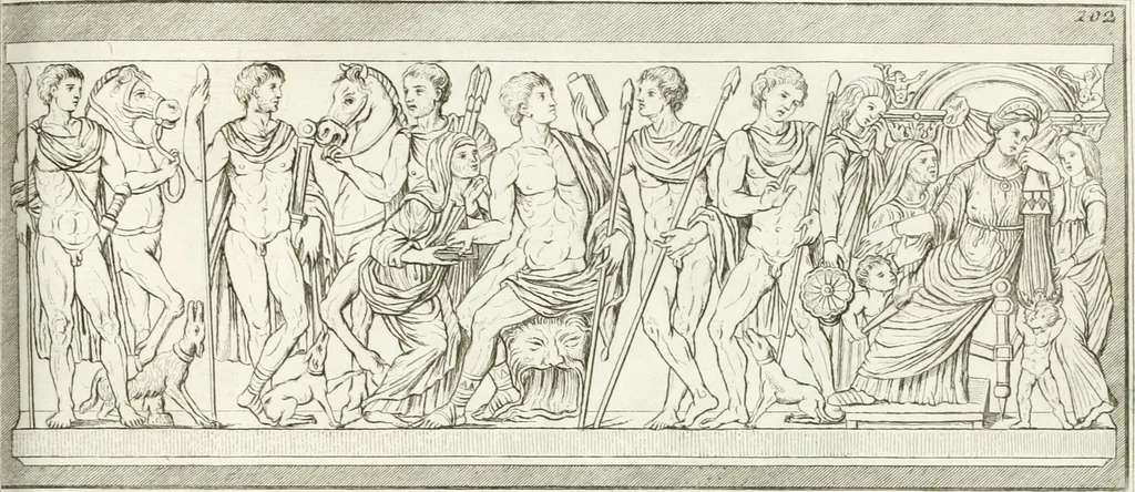 An illustration from Monumenti antichi inediti, 1767, leaf 230