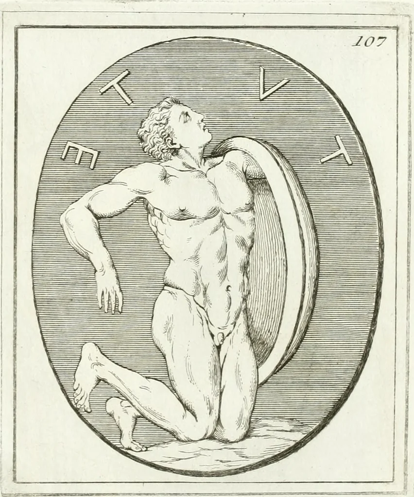An illustration from Monumenti antichi inediti, 1767, leaf 234