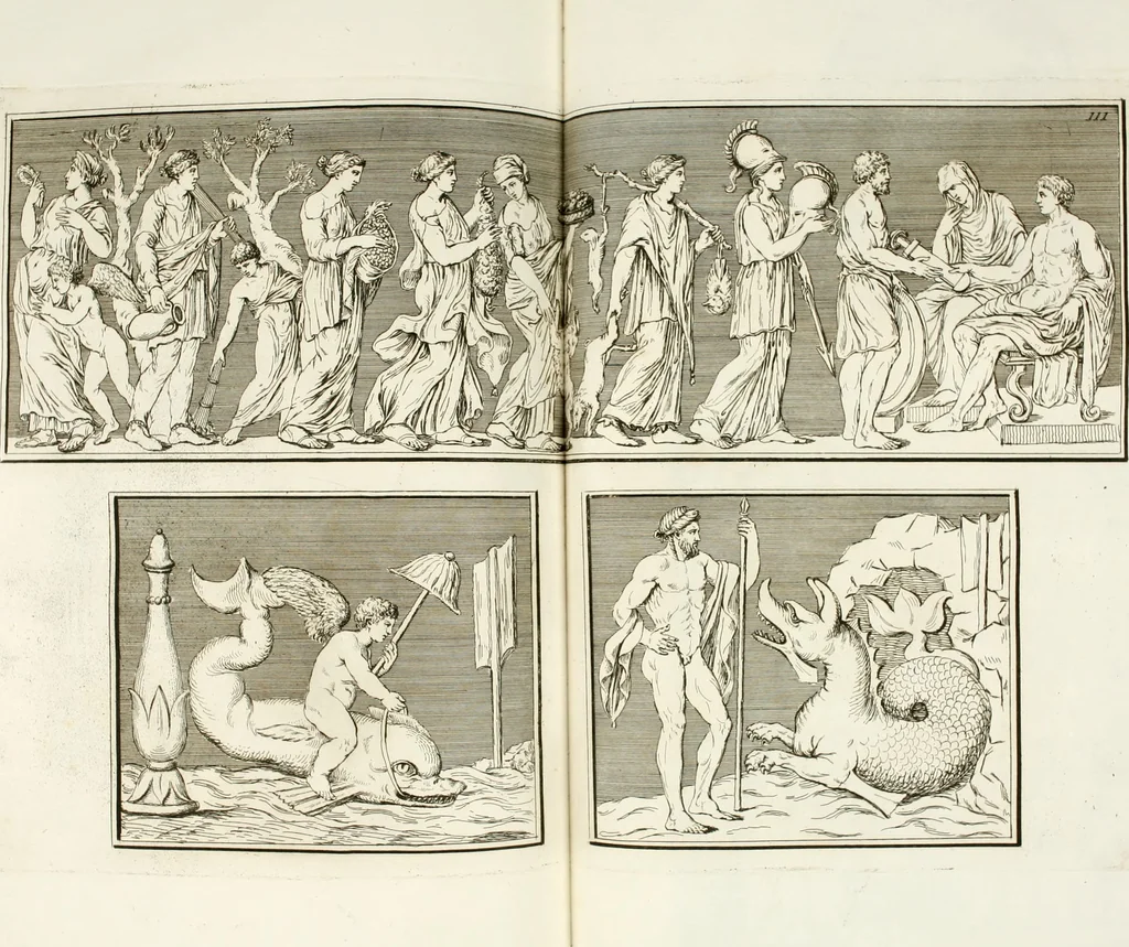 An illustration from Monumenti antichi inediti, 1767, leaf 241