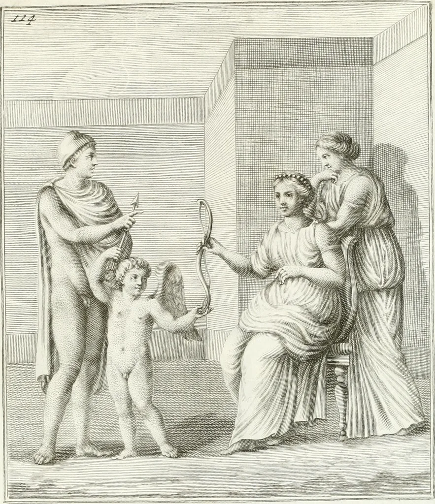 An illustration from Monumenti antichi inediti, 1767, leaf 244