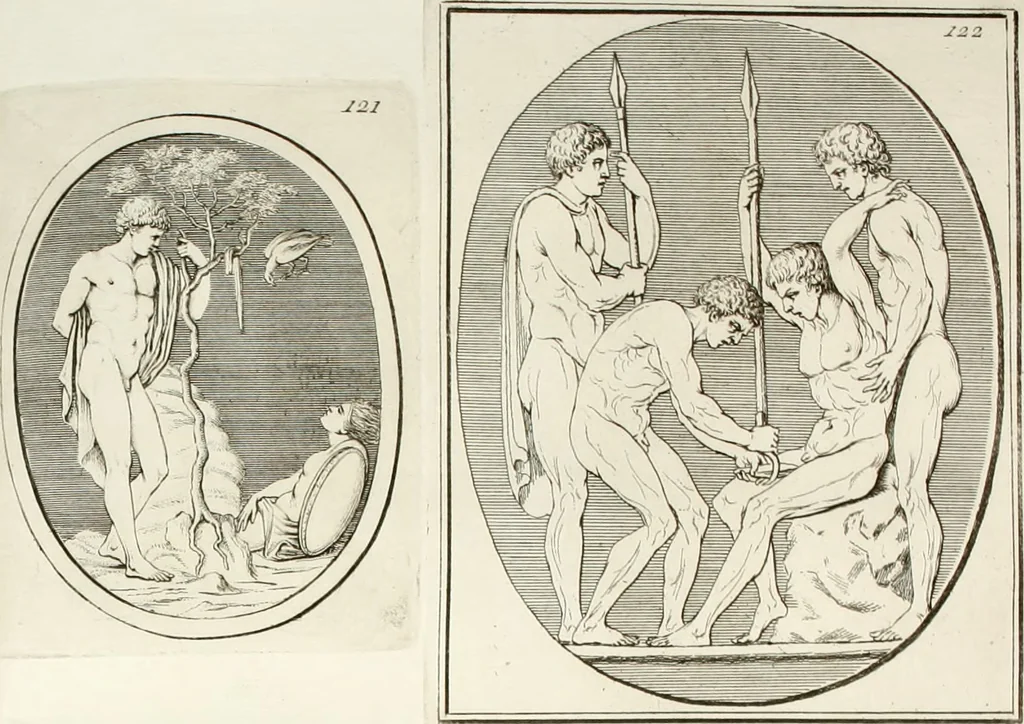 An illustration from Monumenti antichi inediti, 1767, leaf 251