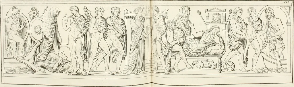 An illustration from Monumenti antichi inediti, 1767, leaf 251
