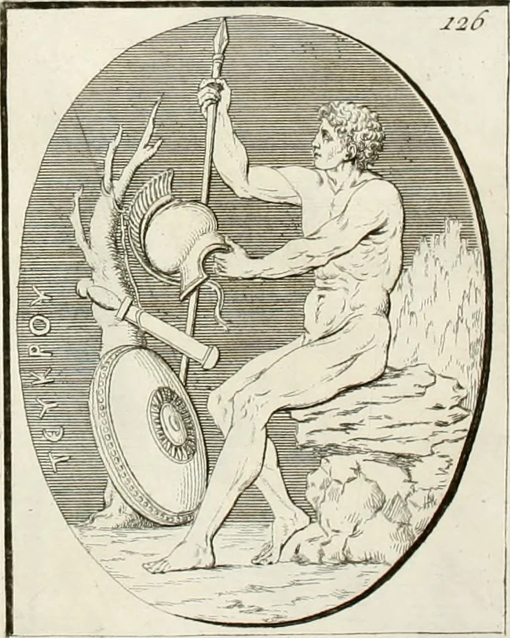 An illustration from Monumenti antichi inediti, 1767, leaf 253