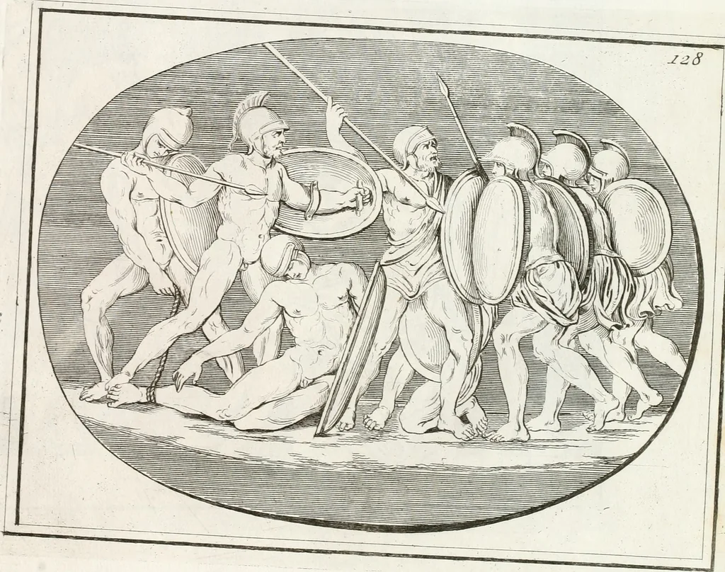 An illustration from Monumenti antichi inediti, 1767, leaf 254