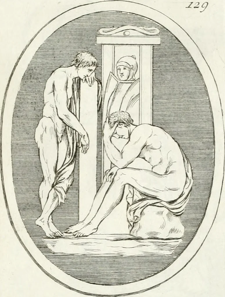 An illustration from Monumenti antichi inediti, 1767, leaf 256