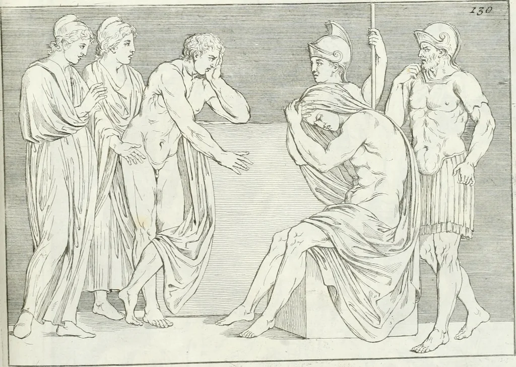 An illustration from Monumenti antichi inediti, 1767, leaf 256