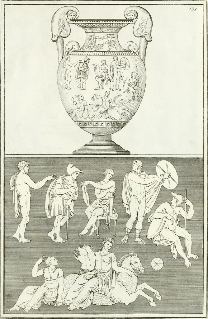 An illustration from Monumenti antichi inediti, 1767, leaf 258