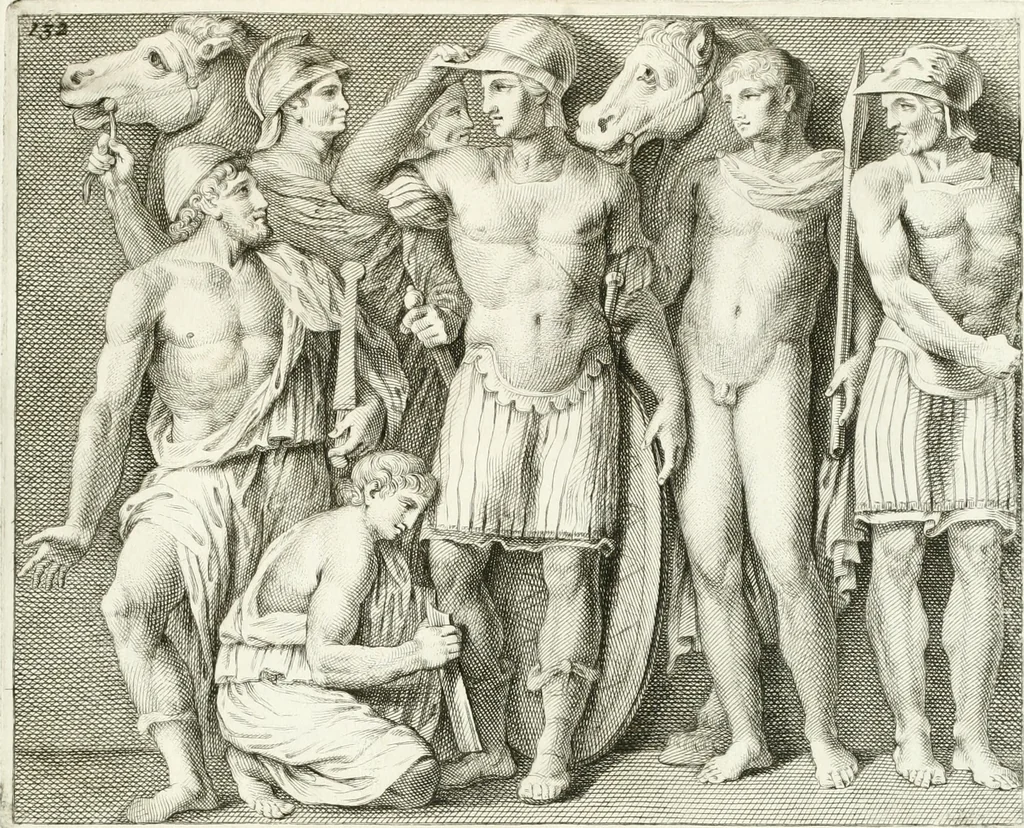 An illustration from Monumenti antichi inediti, 1767, leaf 260