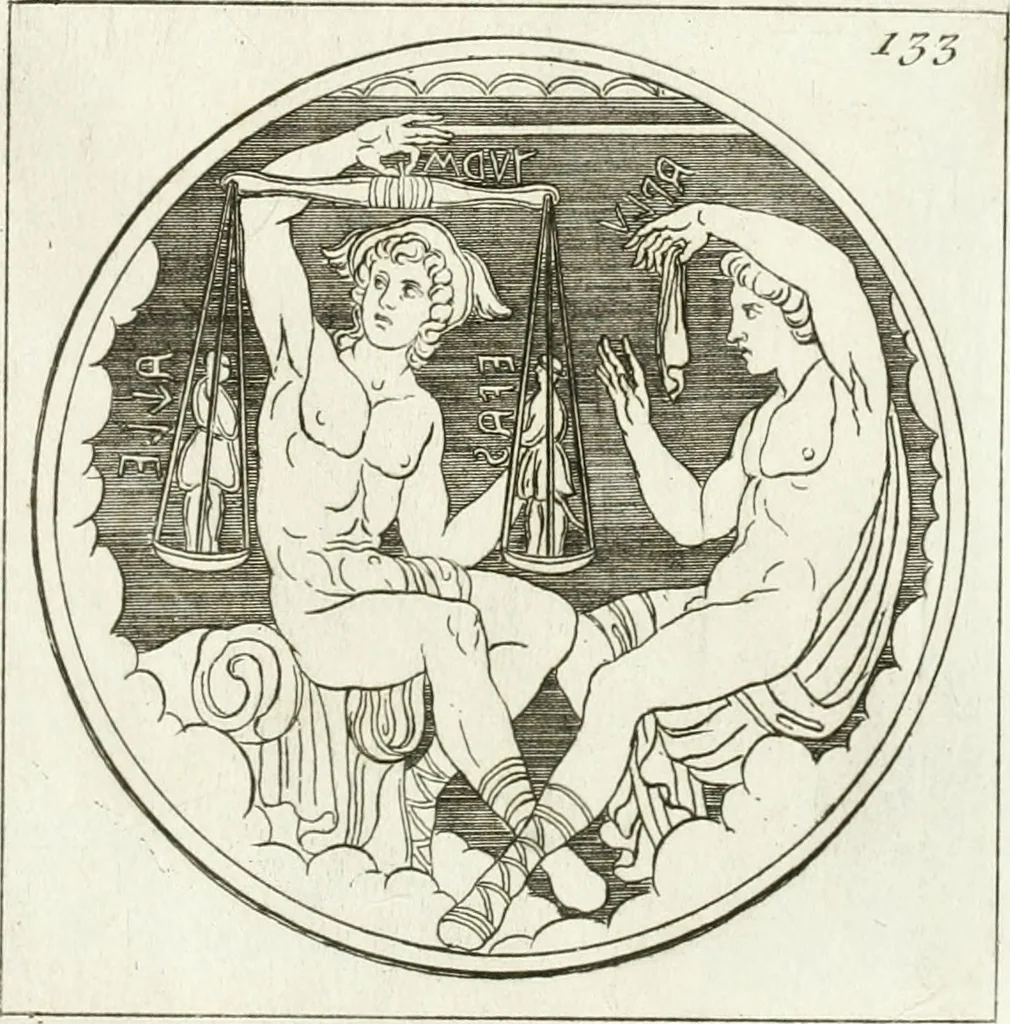 An illustration from Monumenti antichi inediti, 1767, leaf 260