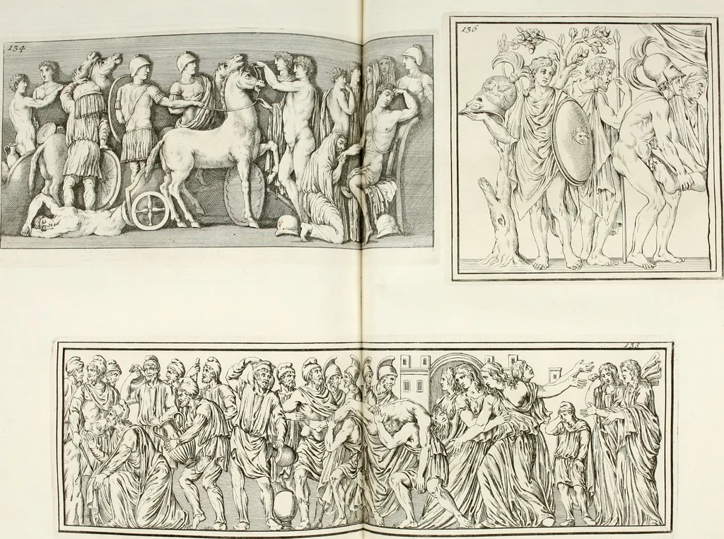 An illustration from Monumenti antichi inediti, 1767, leaf 263