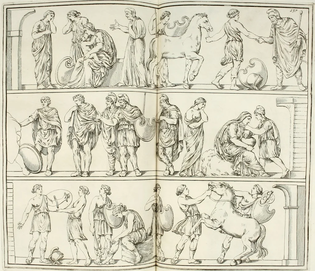 An illustration from Monumenti antichi inediti, 1767, leaf 265