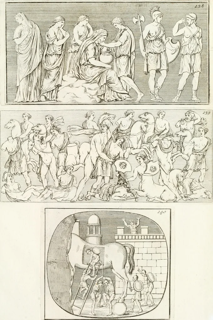 An illustration from Monumenti antichi inediti, 1767, leaf 266