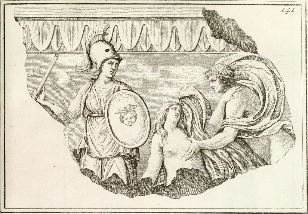 An illustration from Monumenti antichi inediti, 1767, leaf 268