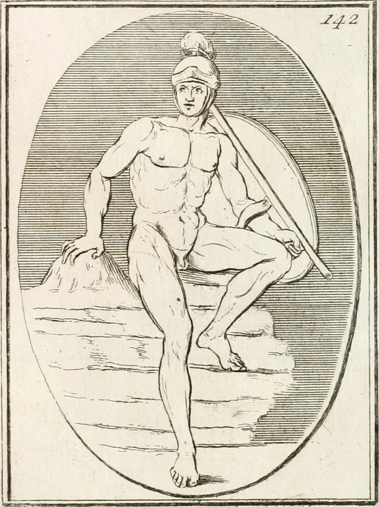 An illustration from Monumenti antichi inediti, 1767, leaf 268