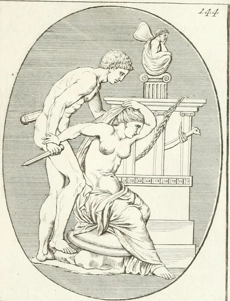 An illustration from Monumenti antichi inediti, 1767, leaf 272