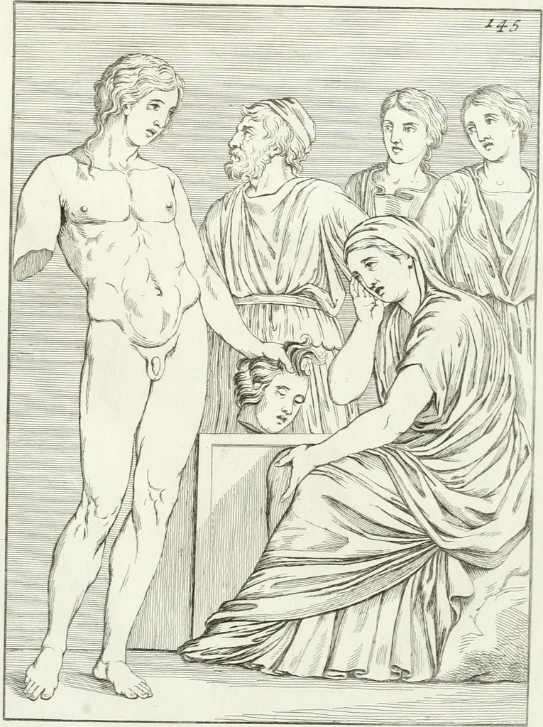 An illustration from Monumenti antichi inediti, 1767, leaf 272