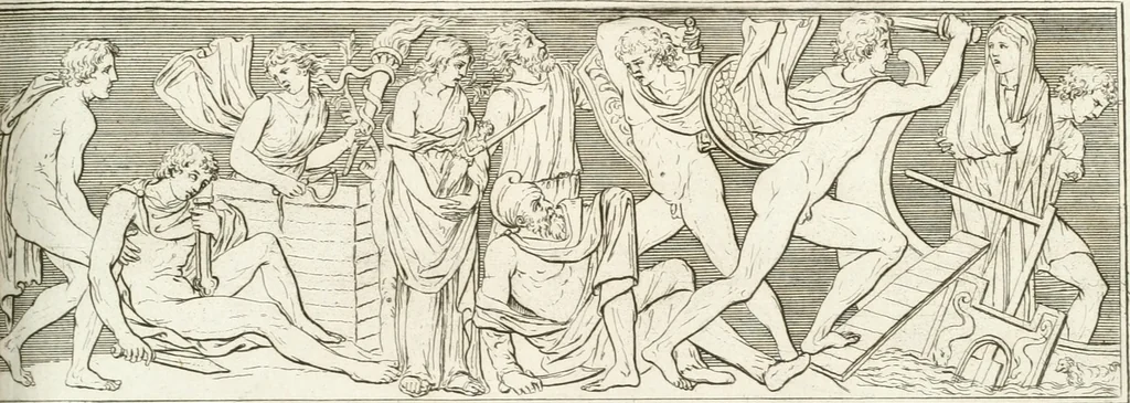An illustration from Monumenti antichi inediti, 1767, leaf 276