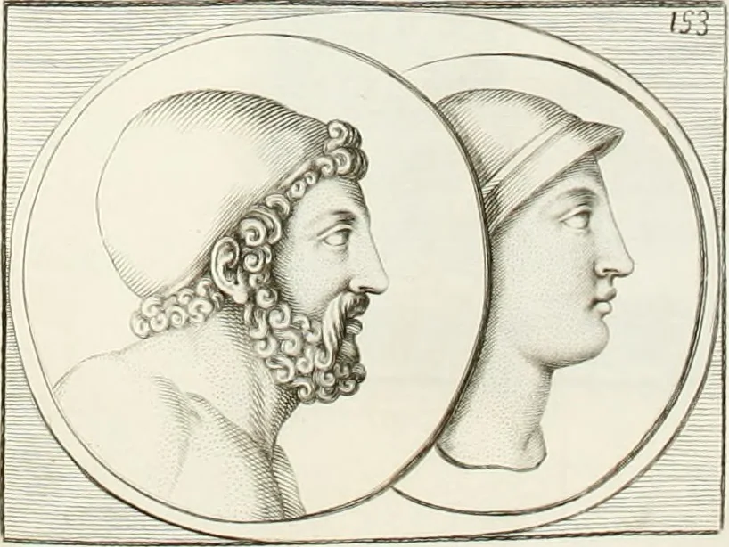 An illustration from Monumenti antichi inediti, 1767, leaf 279