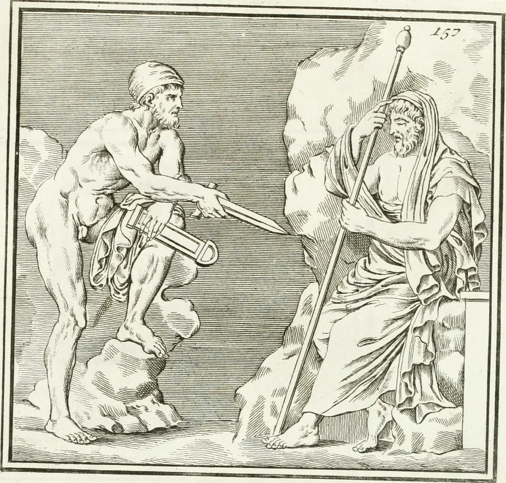 An illustration from Monumenti antichi inediti, 1767, leaf 284
