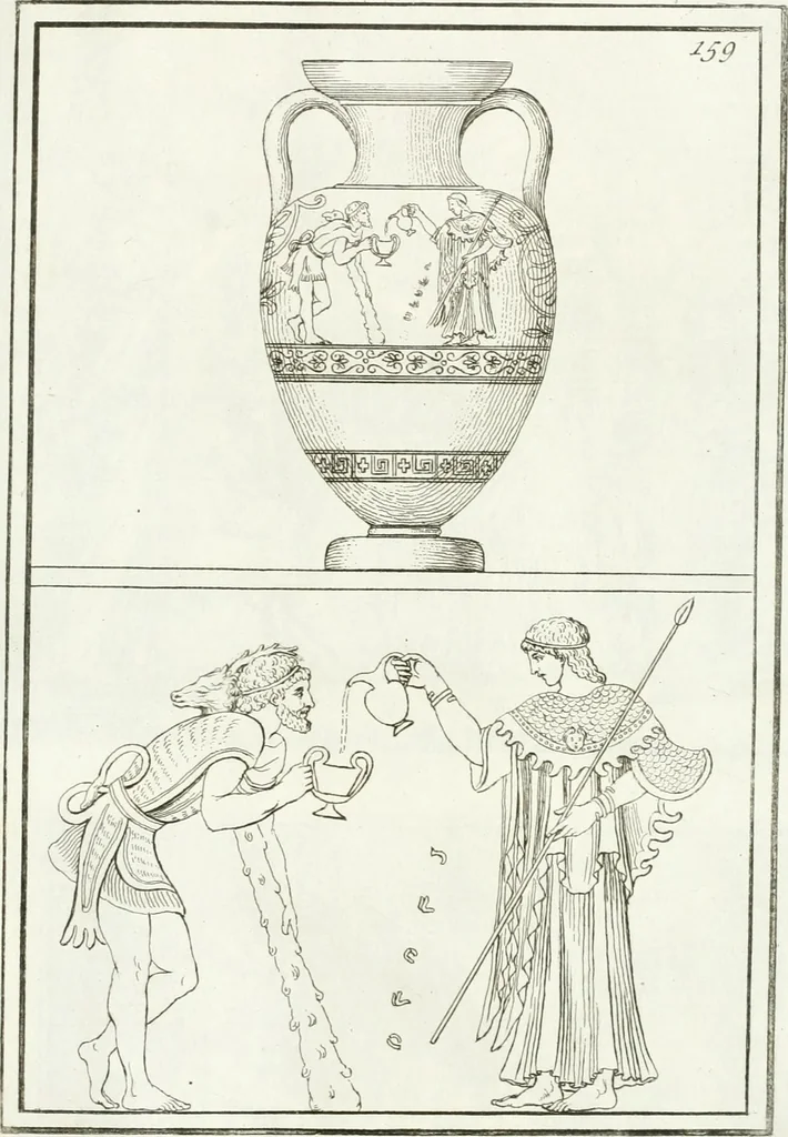 An illustration from Monumenti antichi inediti, 1767, leaf 286