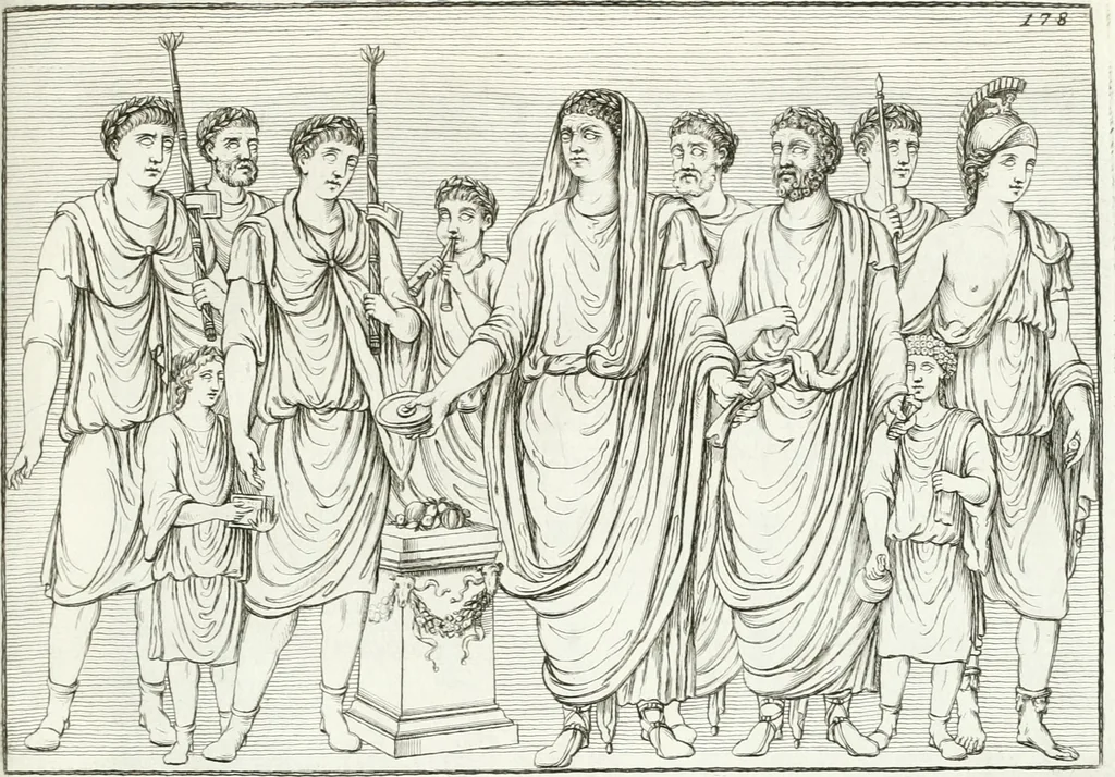 An illustration from Monumenti antichi inediti, 1767, leaf 308
