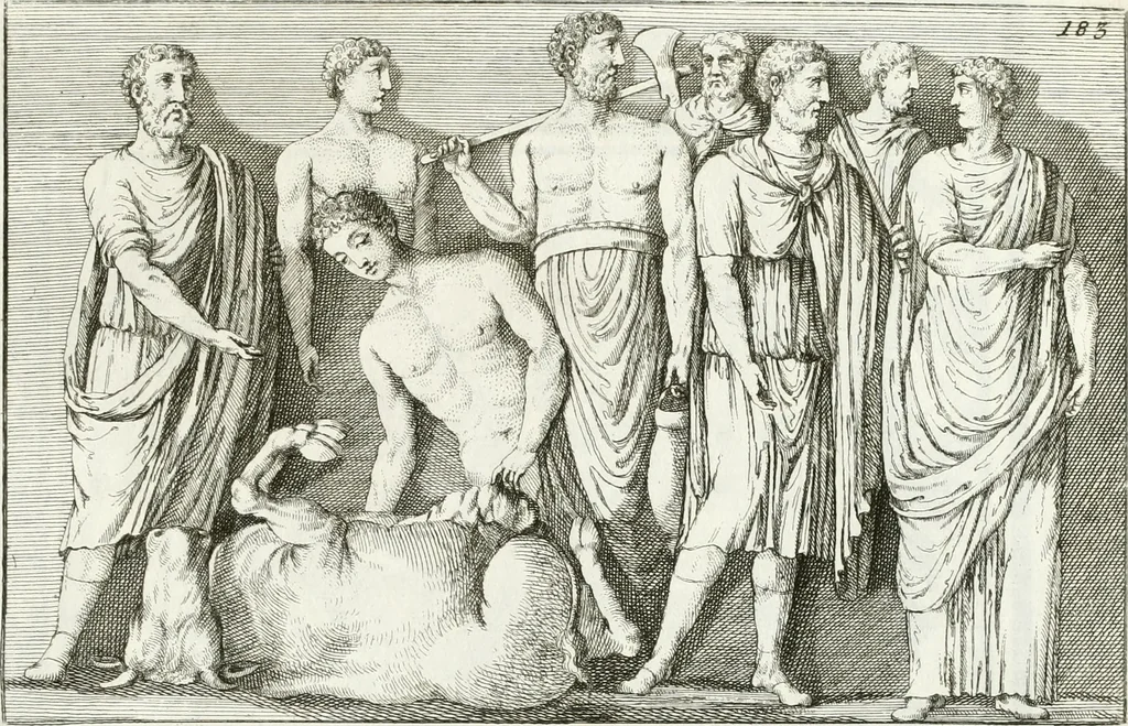 An illustration from Monumenti antichi inediti, 1767, leaf 316