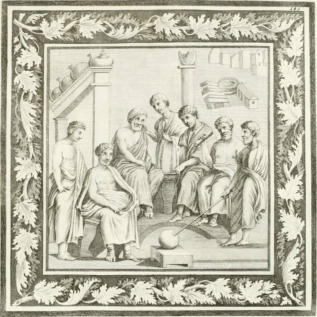 An illustration from Monumenti antichi inediti, 1767, leaf 318