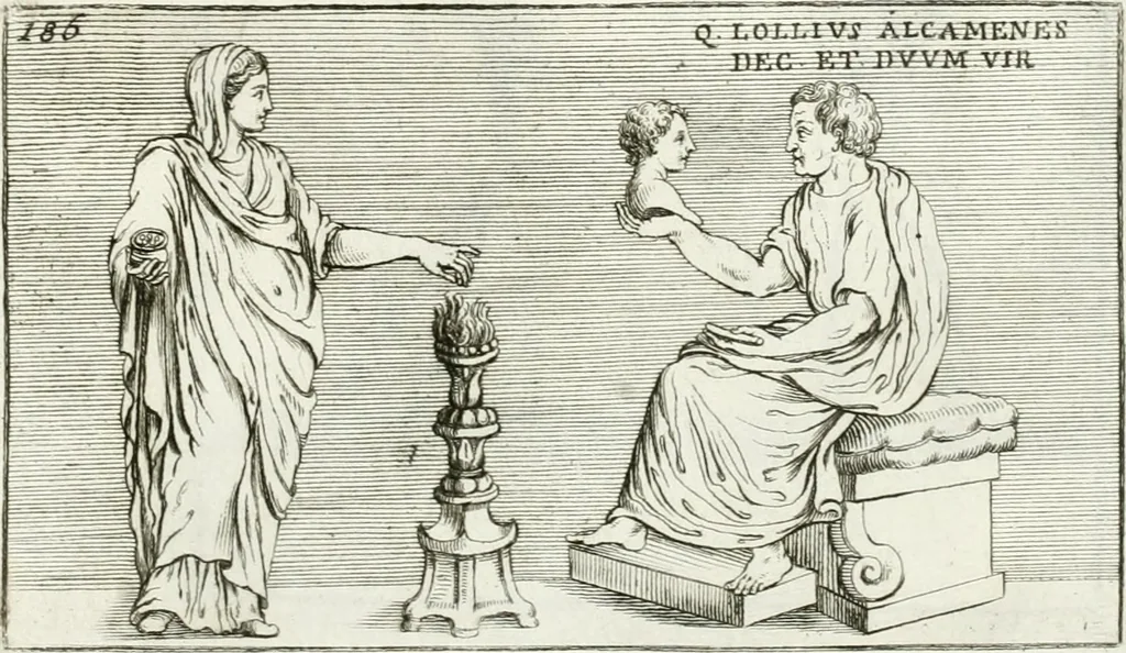 An illustration from Monumenti antichi inediti, 1767, leaf 318