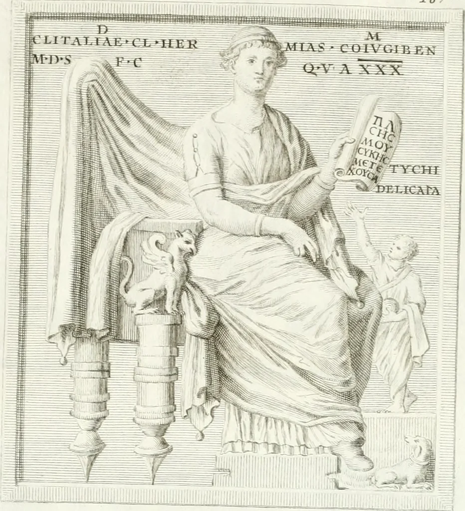 An illustration from Monumenti antichi inediti, 1767, leaf 320