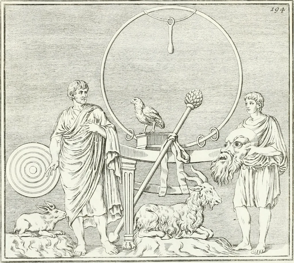 An illustration from Monumenti antichi inediti, 1767, leaf 326