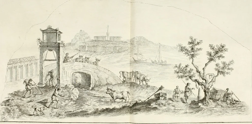 An illustration from Monumenti antichi inediti, 1767, leaf 349