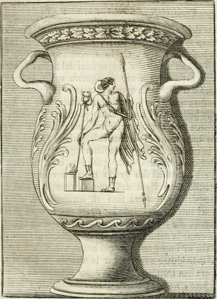 An illustration from Monumenti antichi inediti, 1767, leaf 64
