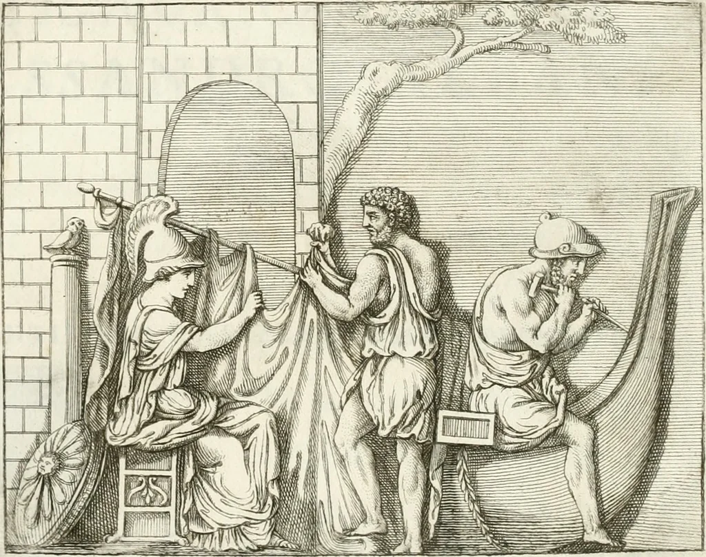 An illustration from Monumenti antichi inediti, 1767, leaf 8