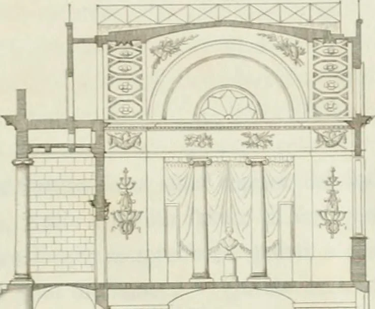 An illustration from Monumenti del Giardino Puccini, 1845, leaf 61